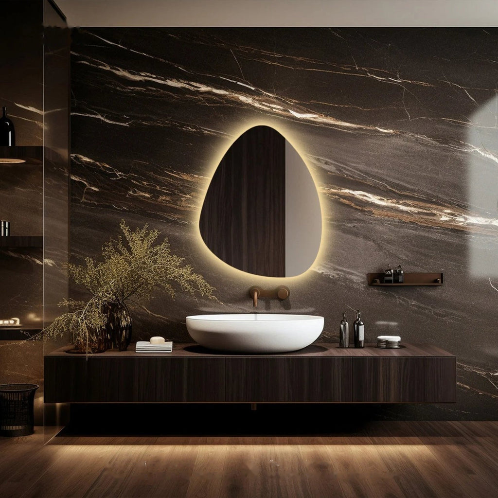 The Pebble — Sculptural Mirror