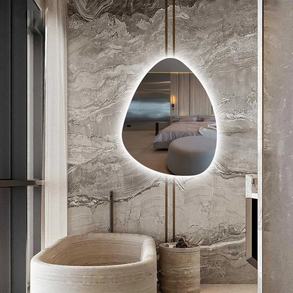 The Pebble — Sculptural Mirror