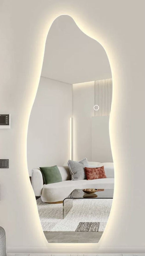 Annapolis Mirror - Wavy Edge Modern Design