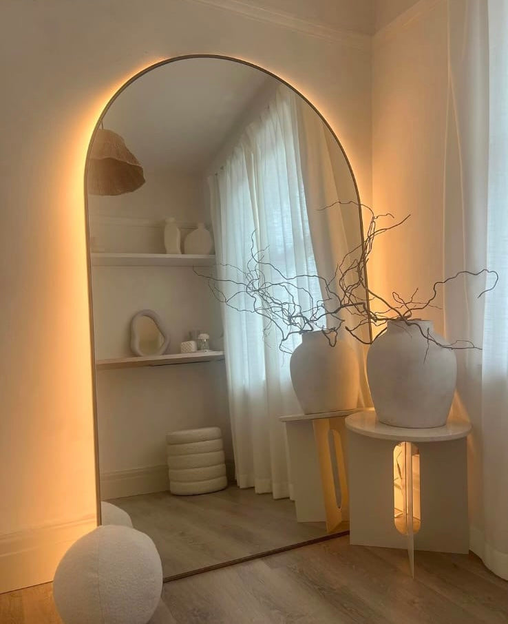 Big Arc Mirror | LED Backlit Arched Wall Mirror