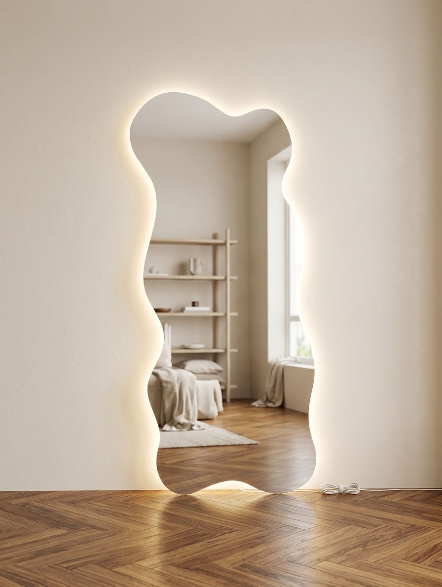 Cloud Wavy LED Full Length Mirror