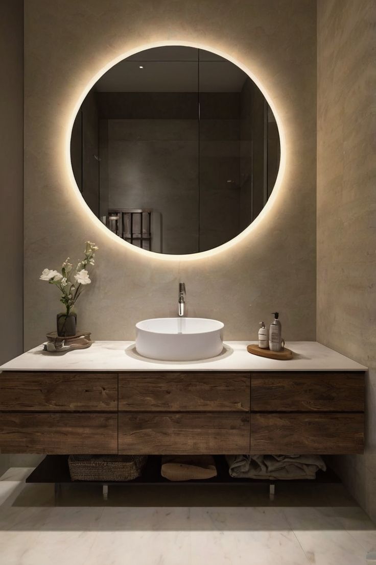 The Halo — Backlit Mirror