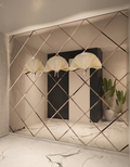 Classic Diamond Mirror Wall Paneling Tiles for Foyer & Drawing Room