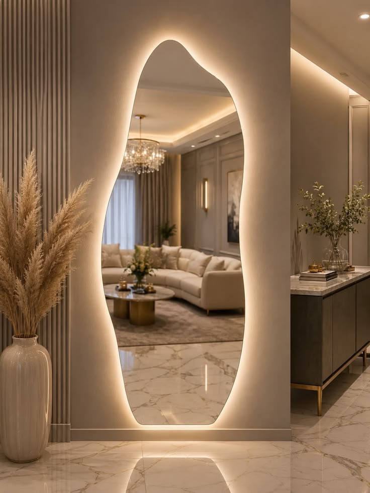 The Wave — LED Mirror