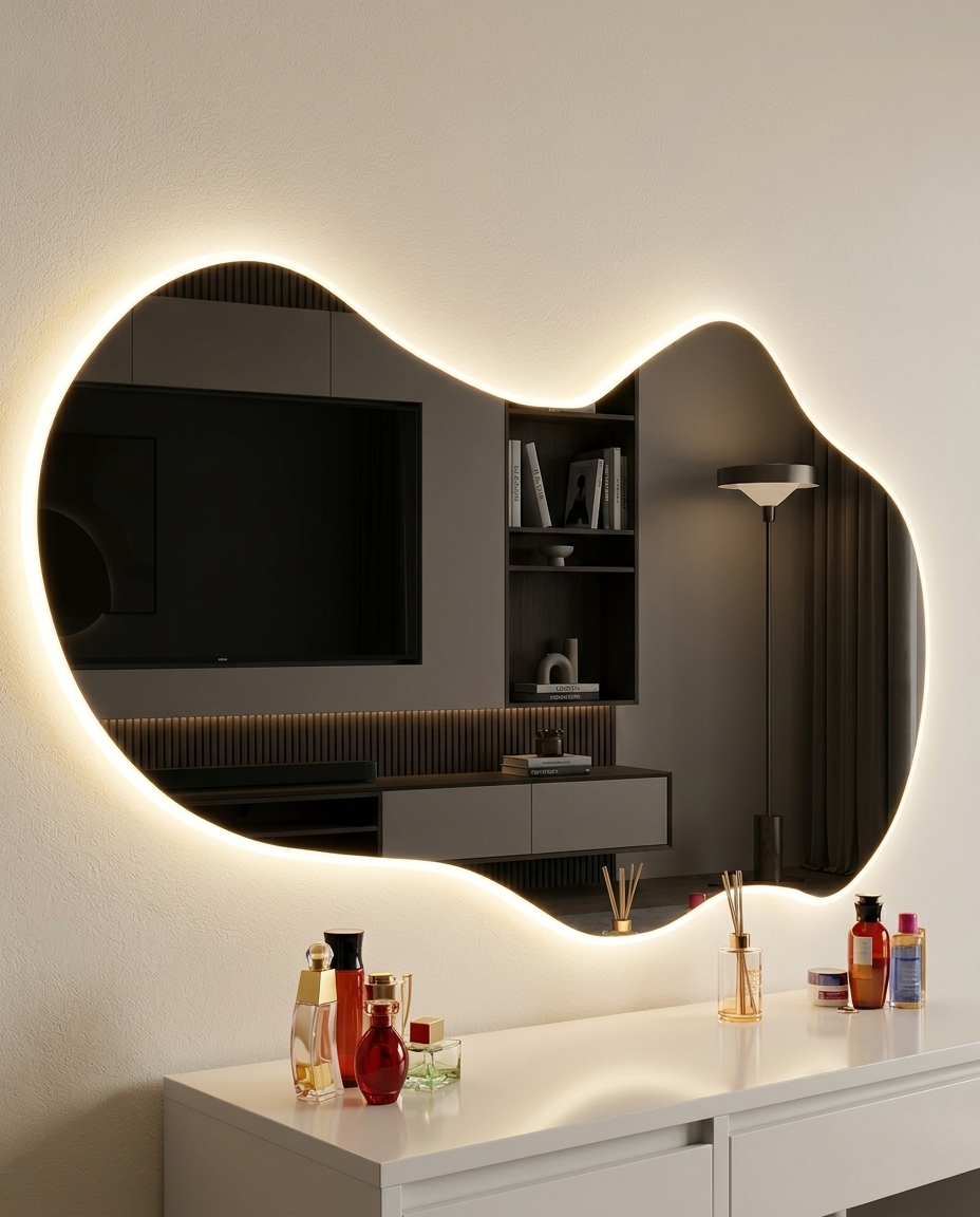 Pond Irregular LED Vanity Mirror
